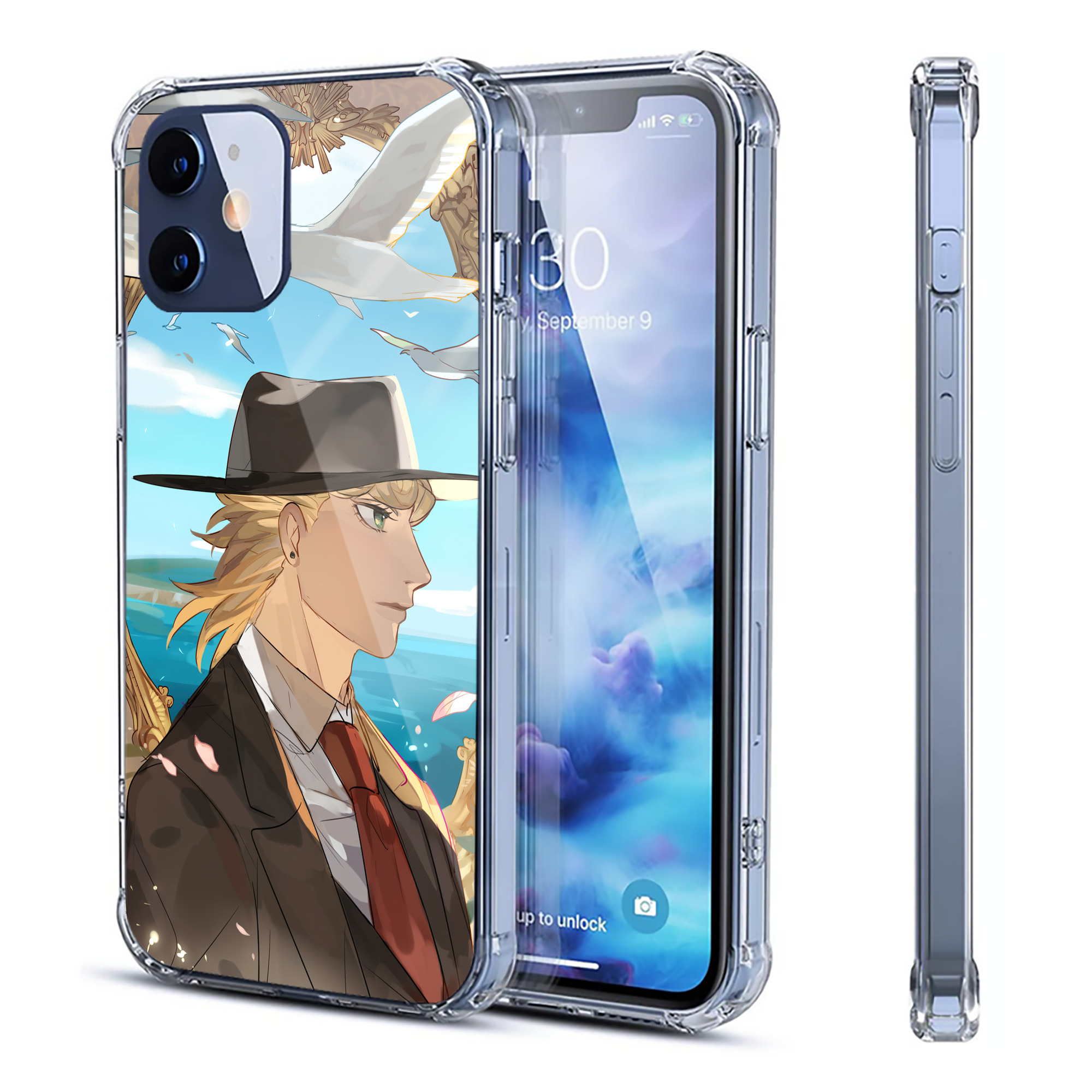 （画像用） ジョジョの奇妙な冒険 JoJo's Bizarre Adventure 【iPhone 12シリーズ対応】透明スマホケース（クリアソフトケース）
